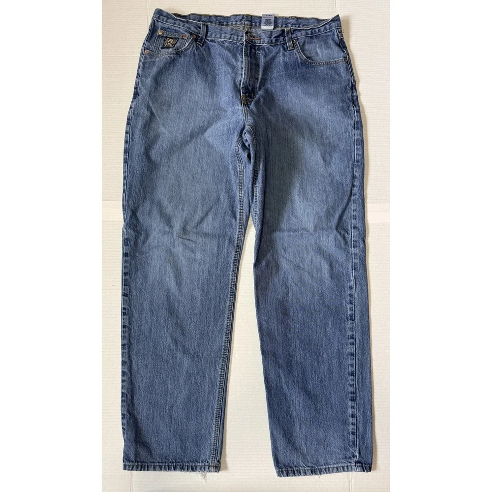CINCH Black Label - Men's Jeans - Relaxed Straight Blue Denim MB90633002- 38x34